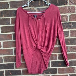 Rue 21 Large Pink/Red Top